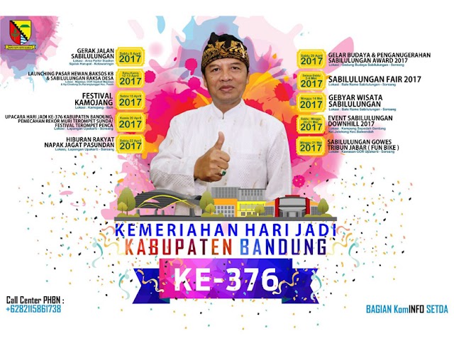 Rangkaian Event Hari Jadi ke-376 Kabupaten Bandung 2017