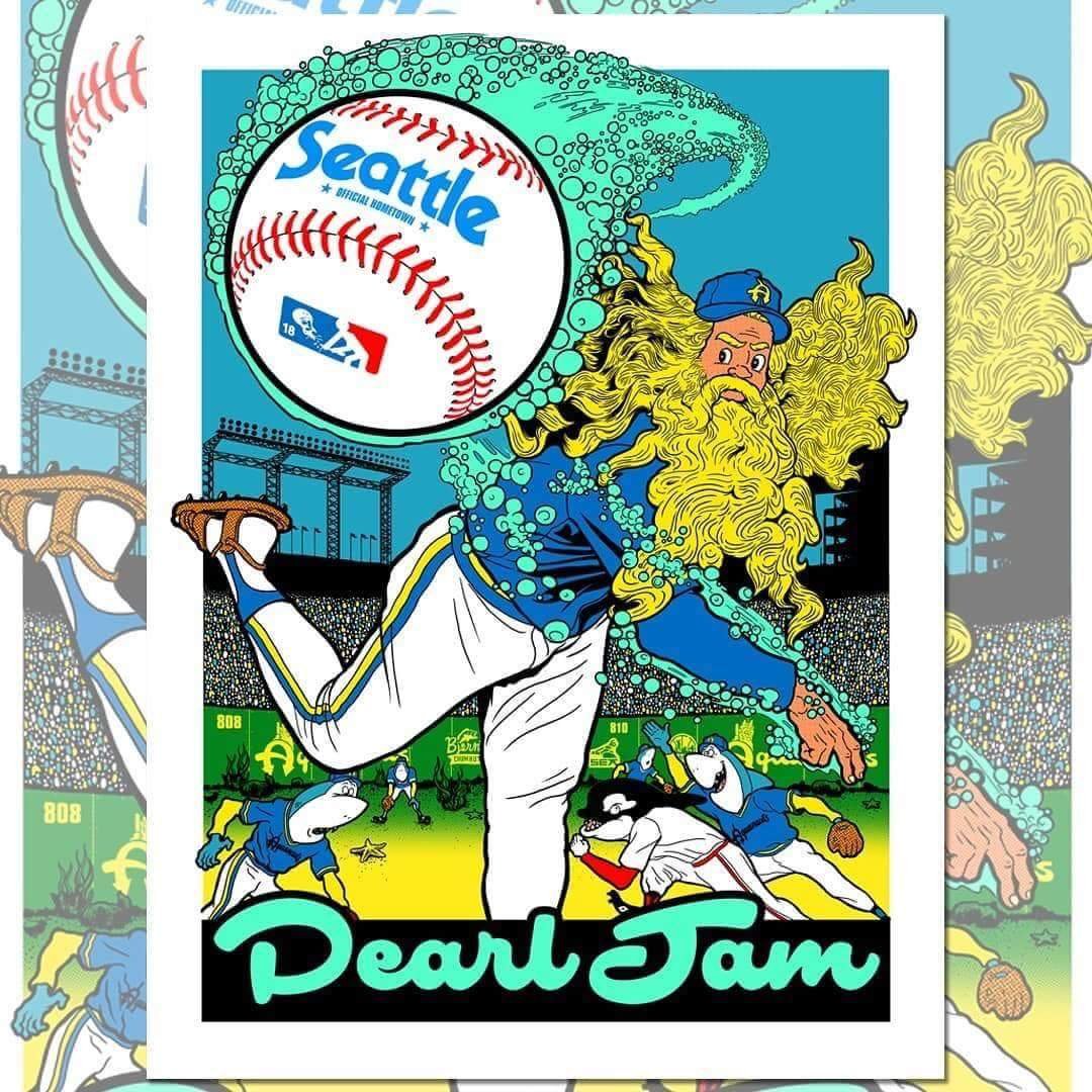 INSIDE THE ROCK POSTER FRAME BLOG Pearl Jam Home Shows Seattle Posters
