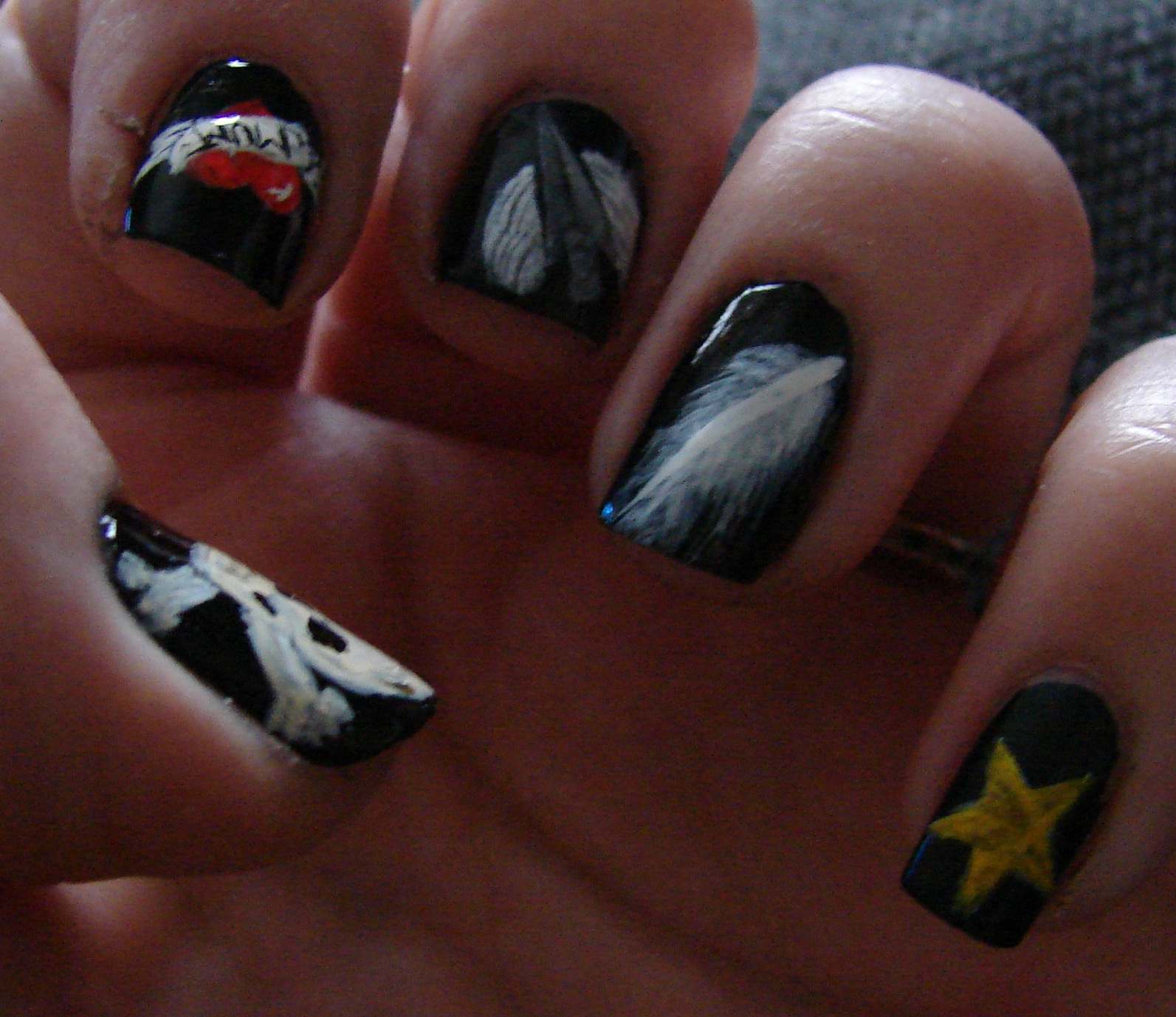 Kawaii Nail Art Acrylic Paint Nail art