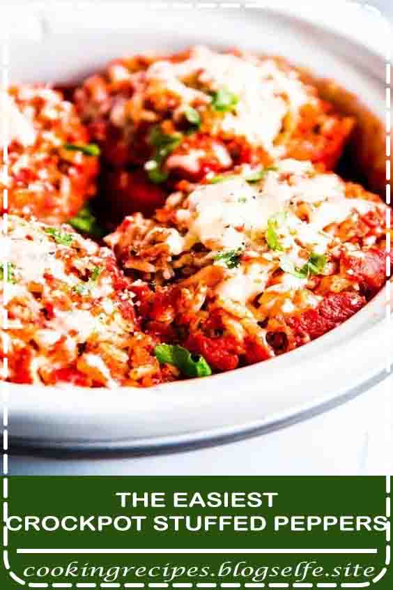 4.8 ★★★★★ | This easy Crockpot Stuffed Peppers recipe is going to be your new family-favorite dinner! You only need a few minutes to prep this - quick to assemble, and then it cooks all day for you to enjoy in the evening. | #Dinner Recipes #for family #crockpot #stuffed peppers 4.8 ★★★★★ | This easy Crockpot Stuffed Peppers recipe is going to be your new family-favorite dinner! You only need a few minutes to prep this - quick to assemble, and then it cooks all day for you to enjoy in the evening. | #Dinner Recipes #for family #crockpot #stuffed peppers