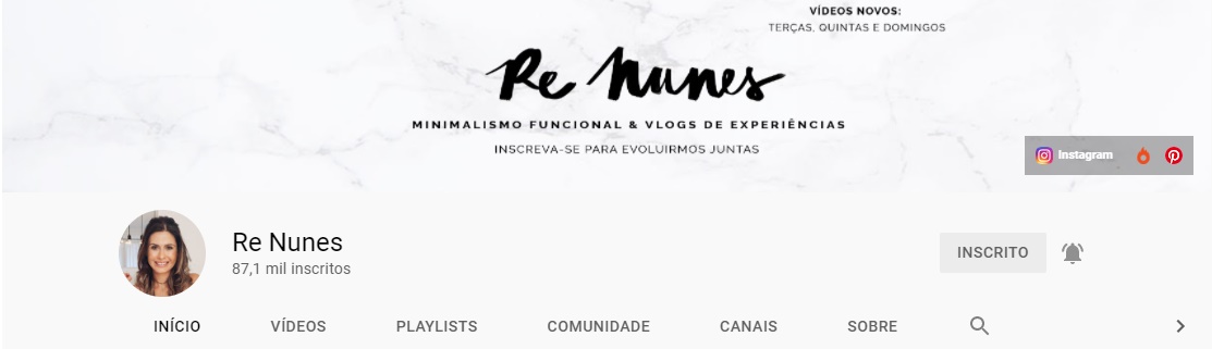 Rê Nunes | Youtube