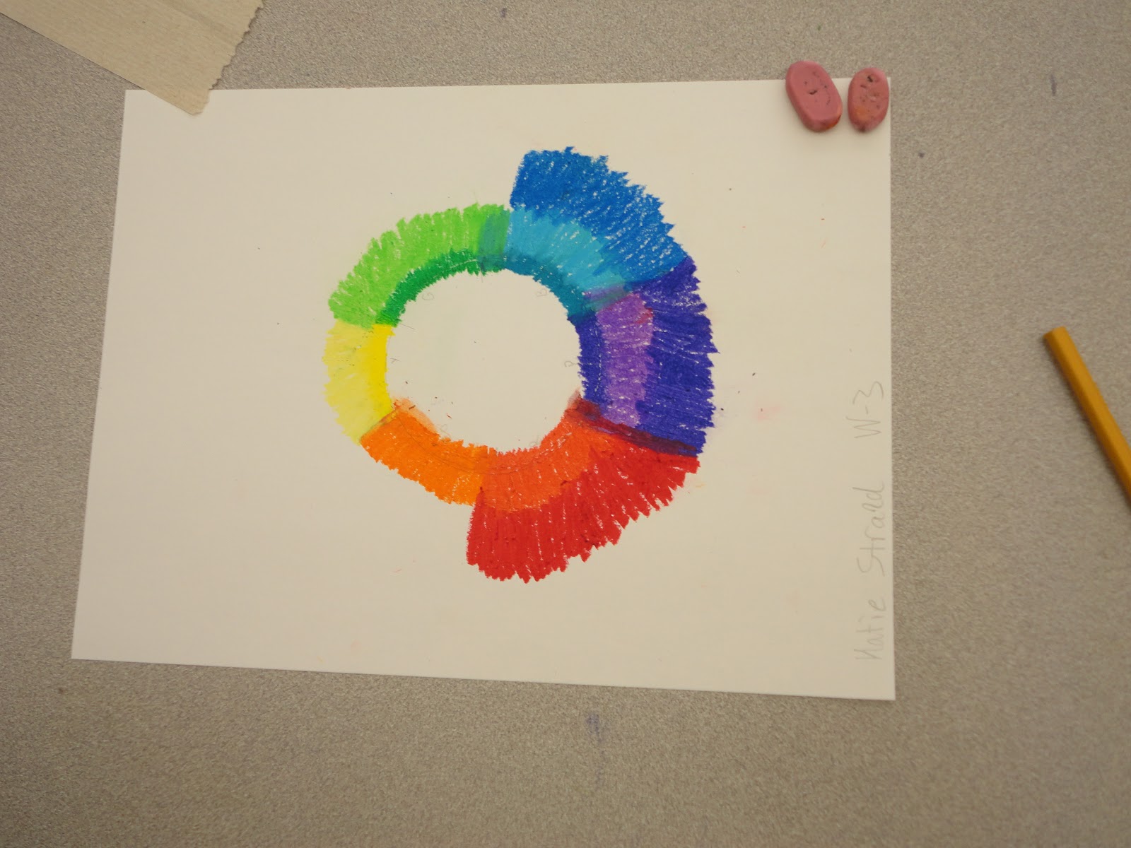 Mr Kantor's Classroom Oil Pastel Color Wheel
