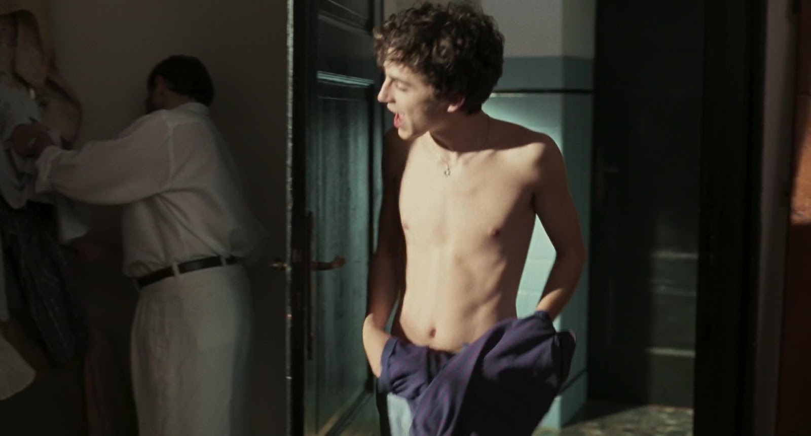 Timothée Chalamet shirtless in Call Me By Your Name. ausCAPS: Timothée Chal...