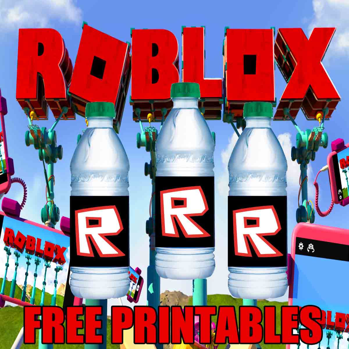 Daisy Celebrates Roblox Birthday Party Printable Files - roblox bday party