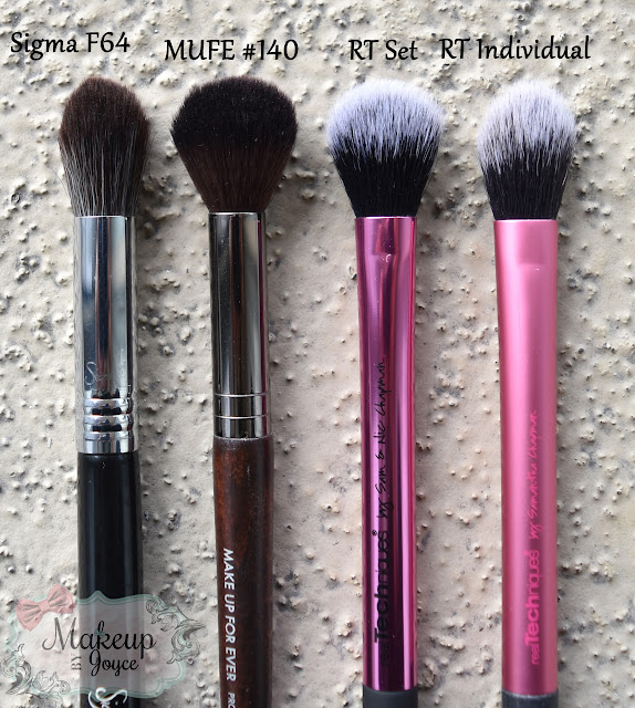 Real Techniques Setting Brush vs MUFE 140 Review