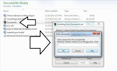 Cara mengunci file dengan password menggunakan winrar