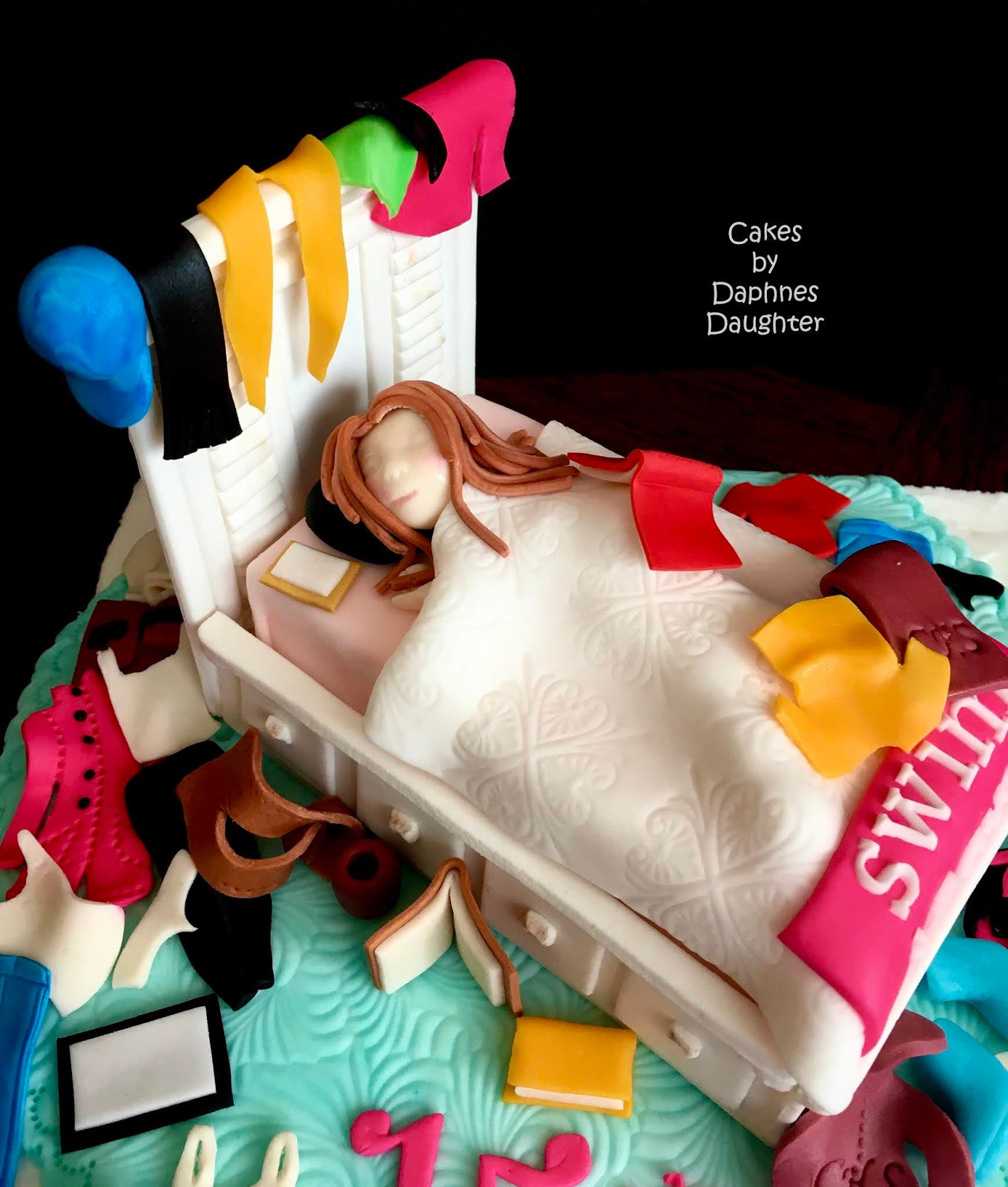 The Bake More Messy Teenager Bed Cake