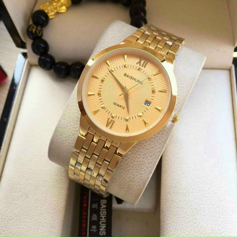 ĐỒNG HỒ ĐÔI DÂY KIM LOẠI BAISHUNS CAO CẤP – GIÁ 1 CHIẾC