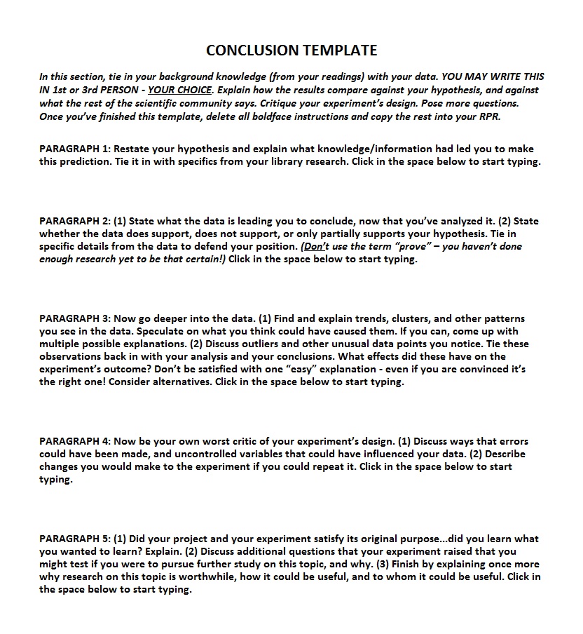 conclusion for business plan sample