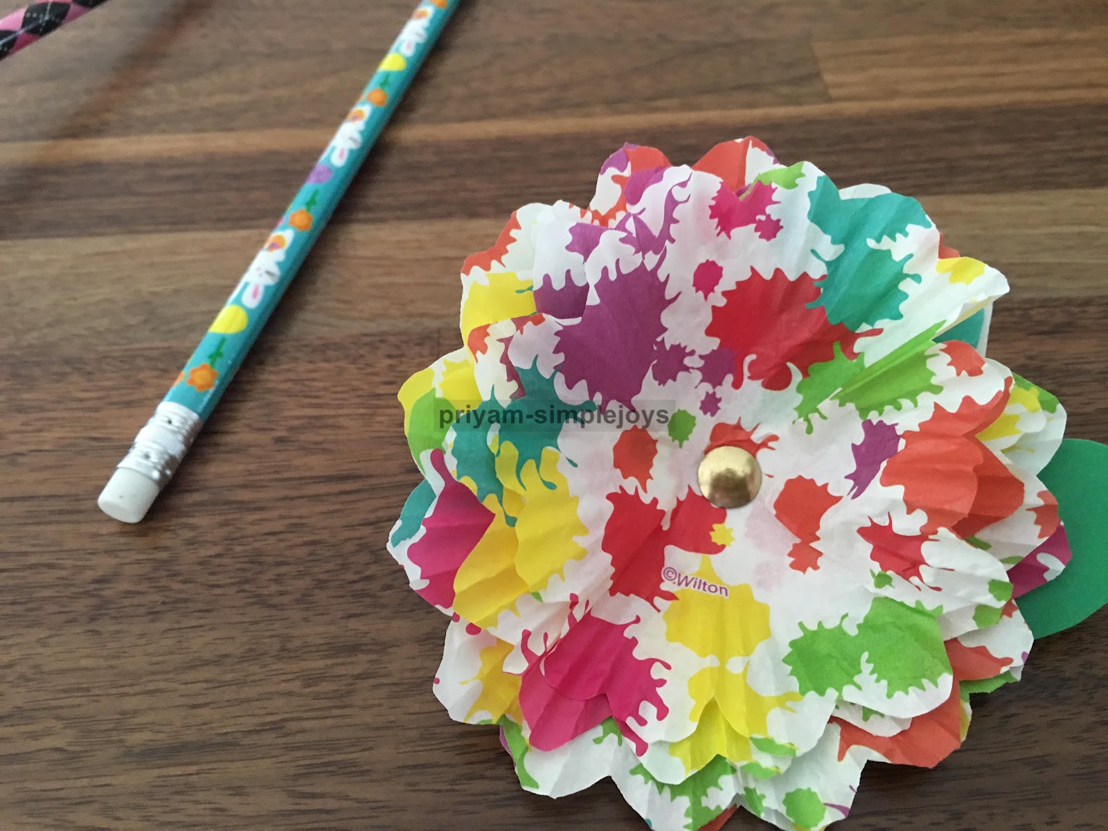 SimpleJoys Cupcake Wrapper Flowers