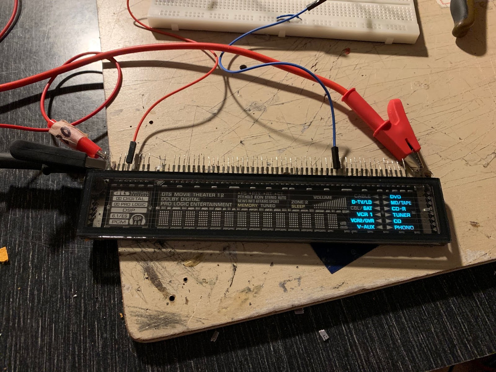Open Blackboard: Teensy-Controlled Vacuum Fluorescent Display: Step-by-step