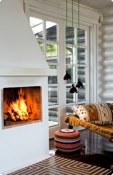 tiro de chimenea con forma inclinada