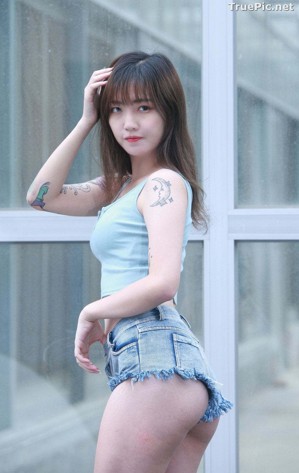 Image Taiwanese Lovely and Sexy Girl – 泱泱 - Low Top and Jeans Pants - TruePic.net - Picture-21