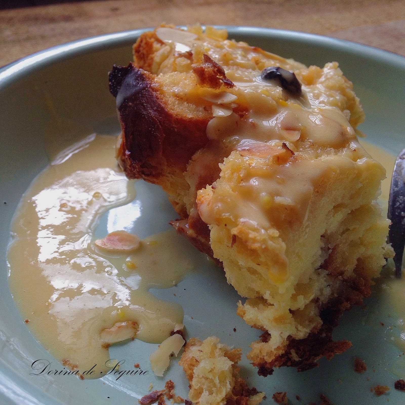 Dorina's Delight™ BREAD PUDDING WITH VANILLA CUSTARD SAUCE