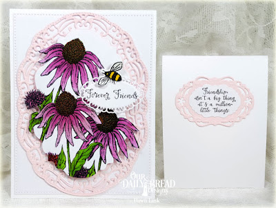 Our Daily Bread Designs Stamp Sets: Friends Forever, Butterfly and Bugs, Our Daily Bread Desings Custom Dies: Vintage Borders, Layered Lacey Ovals, Vintage Labels, Pierced Rectangles, Butterfly and Bugs