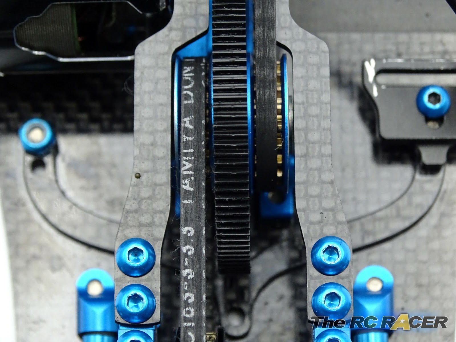 TheRcRacer TRF419XR backbone stiffeners The RC Racer