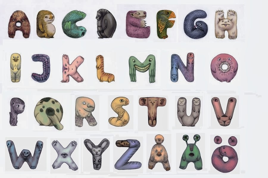 Mewarnai Gambar Huruf Alfabet A-Z | Mewarnai Gambar