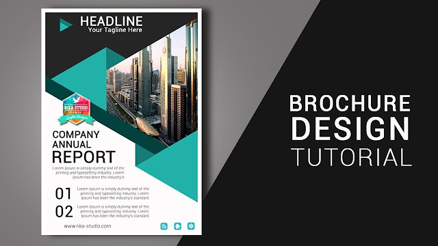 Cara membuat Brosur di photoshop | Business Brochure Design