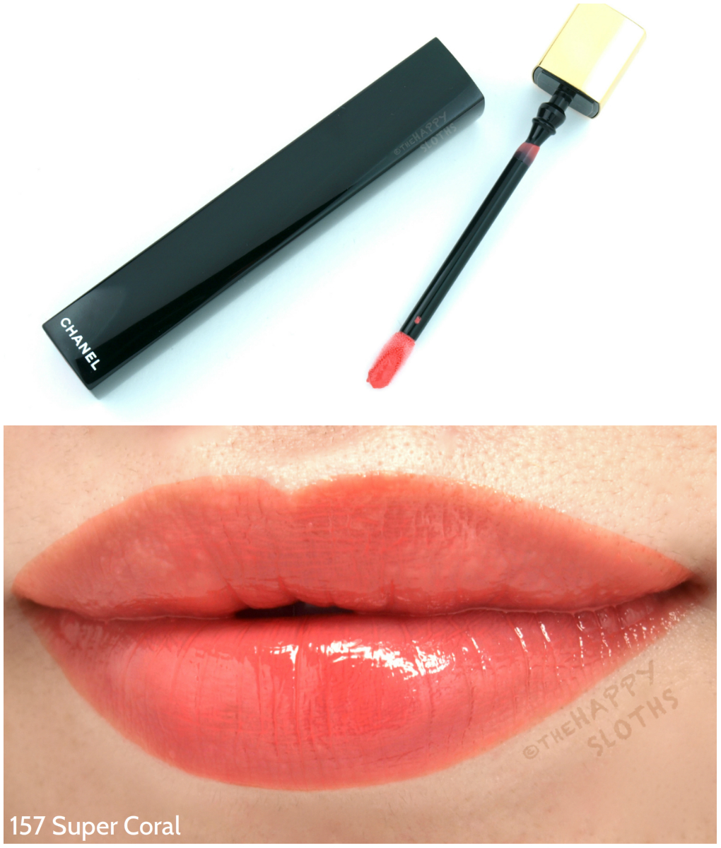 Chanel Holiday 2016 Collection Rouge Allure Gloss Super Coral Swatches Review