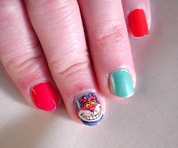 alice wonderland nail nails painting