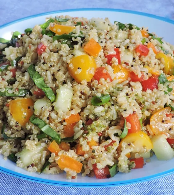 Colorful Quinoa Brown Rice Salad