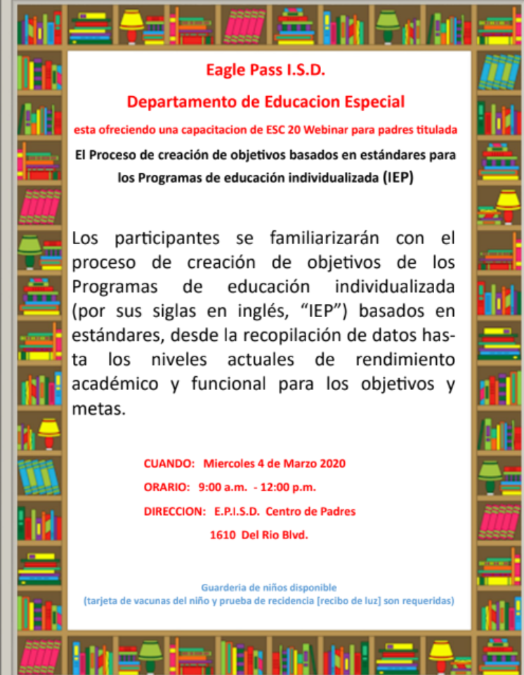 Eagle Pass ISD iVision EPISD Special Education Traning with ESC20