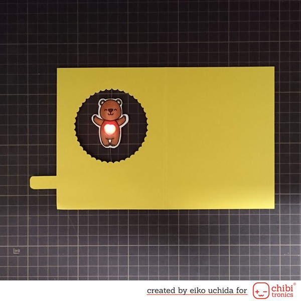 How to make light up spinner card. 永研クラフト実験室 eiken craft laboratory