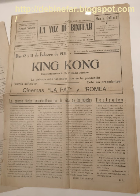 La Voz de Binéfar, número 2 de 1934