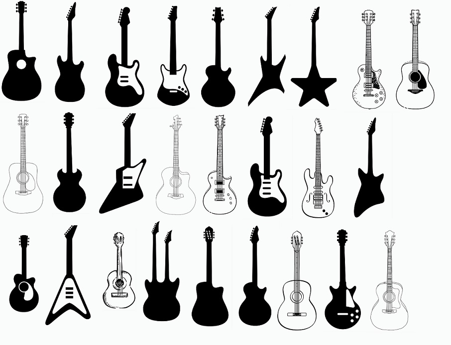 Free Free 124 Silhouette Bass Guitar Svg SVG PNG EPS DXF File