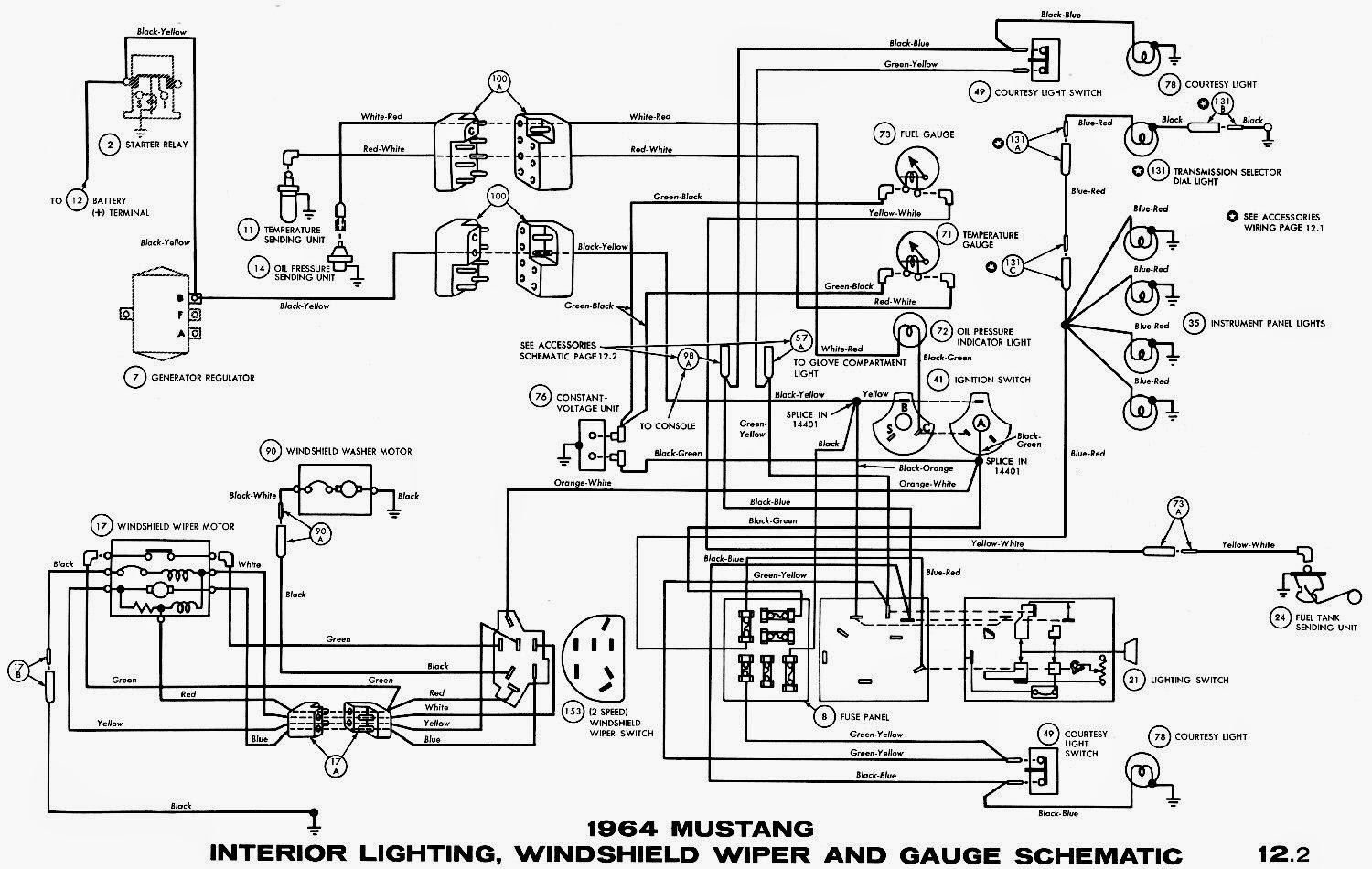 1964 Mustang Wiring Diagrams | Schematic Wiring Diagrams ... 1966 mustang interior wiring diagram 