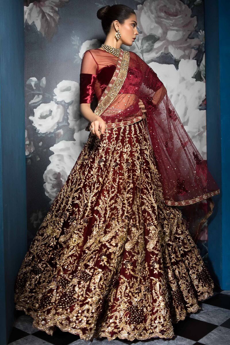 Beautiful lehnga choli bridal wear from Darya collection by Mahgul