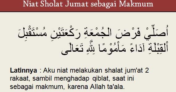 Niat Sholat Jumat sebagai Imam, Makmum, dan Sholat Sunnahnya | Doa Niat