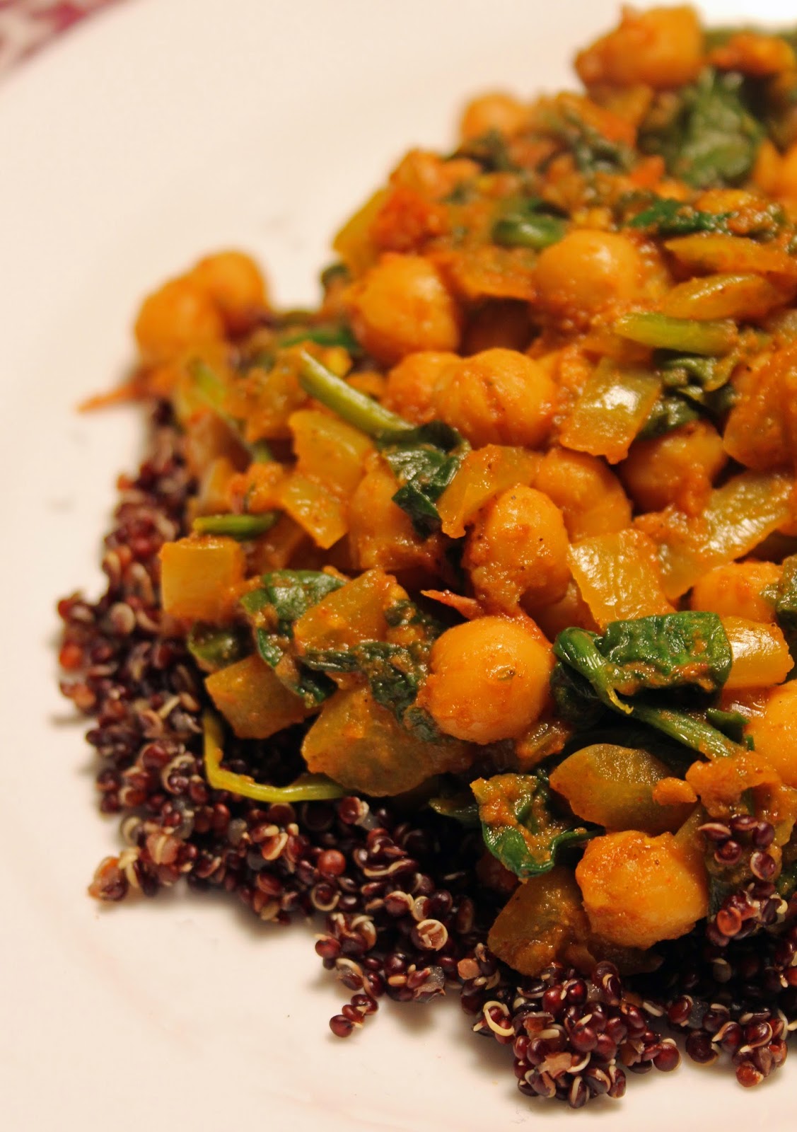 Jo and Sue Curried Chickpeas and Quinoa