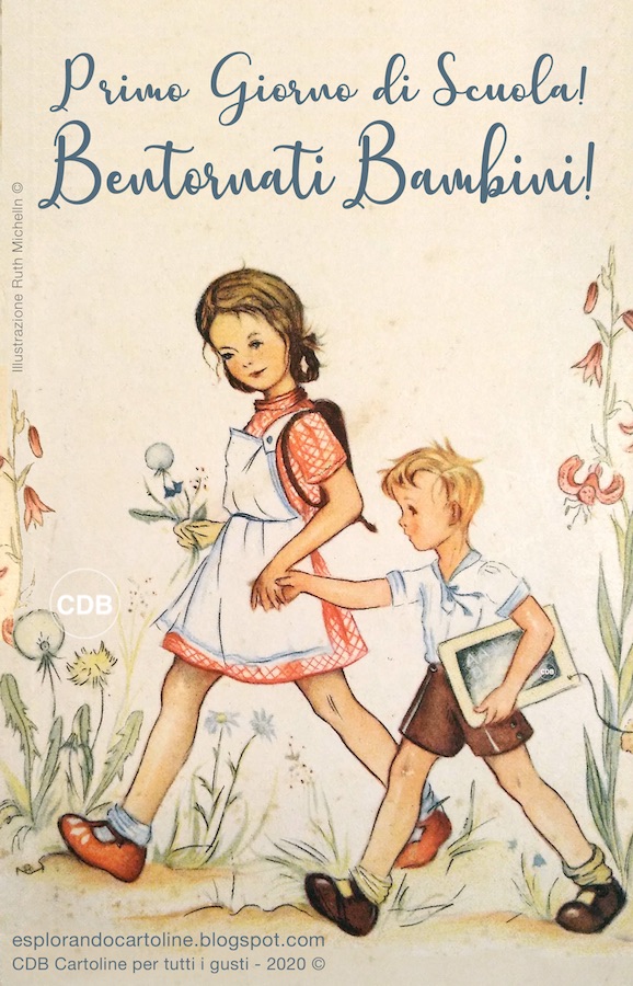 CDB Cartoline per tutti i gusti Cartolina Vintage 📚📐📙 Primo Giorno di jpg (578x900)