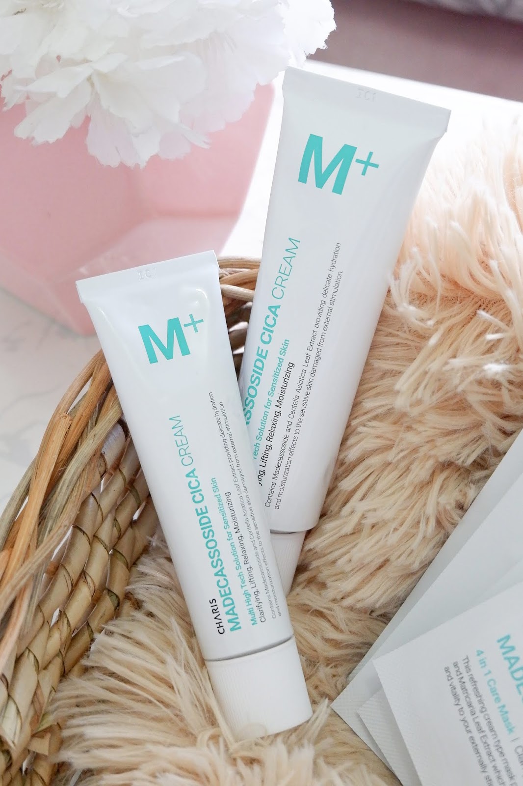 CHARIS: M+ MADECASSOSIDE CICA CREAM AND SHEET MASK REVIEW
