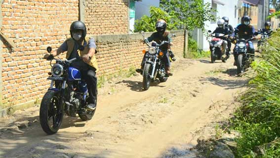 Wako Hendri Septa Monitoring Pelaksanaan Manunggal BBGRM dengan Bersepeda Motor