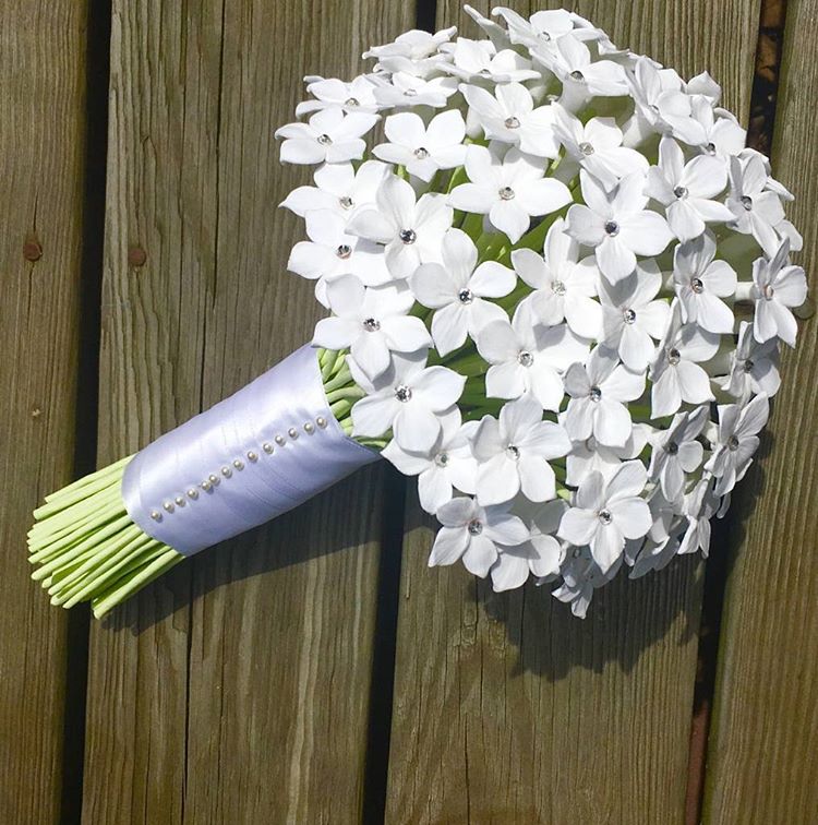 Stephanotis Bouquet Wedding Hair Handmade Paper Flowers By Maria Le Stephanotis Bouquet