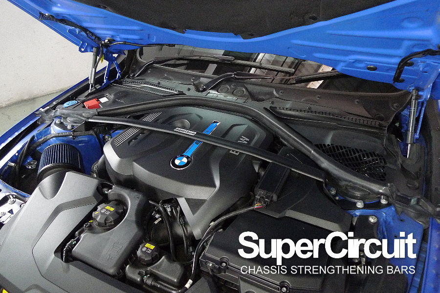 SUPERCIRCUIT CHASSIS STRENGTHENING BARS BMW F30 330e Plugin Hybrid Front Strut Bar