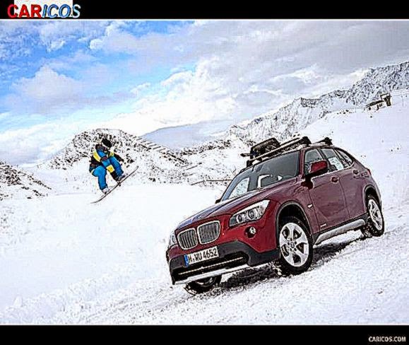 Bmw X1 In Snow Wallpaper