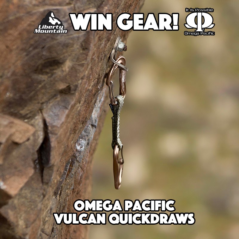 Liberty Mountain Climbing Gear Giveaway Omega Pacific Vulcan Quickdraws