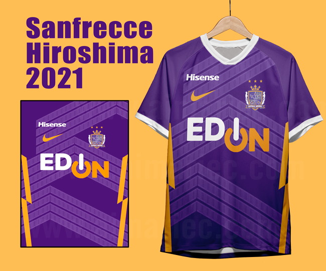 Jersey Sanfrecce Hiroshima 2020 Vector