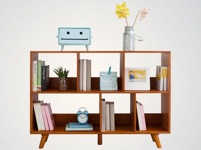 37 gambar desain  lemari rak  buku minimalis  modern dari 