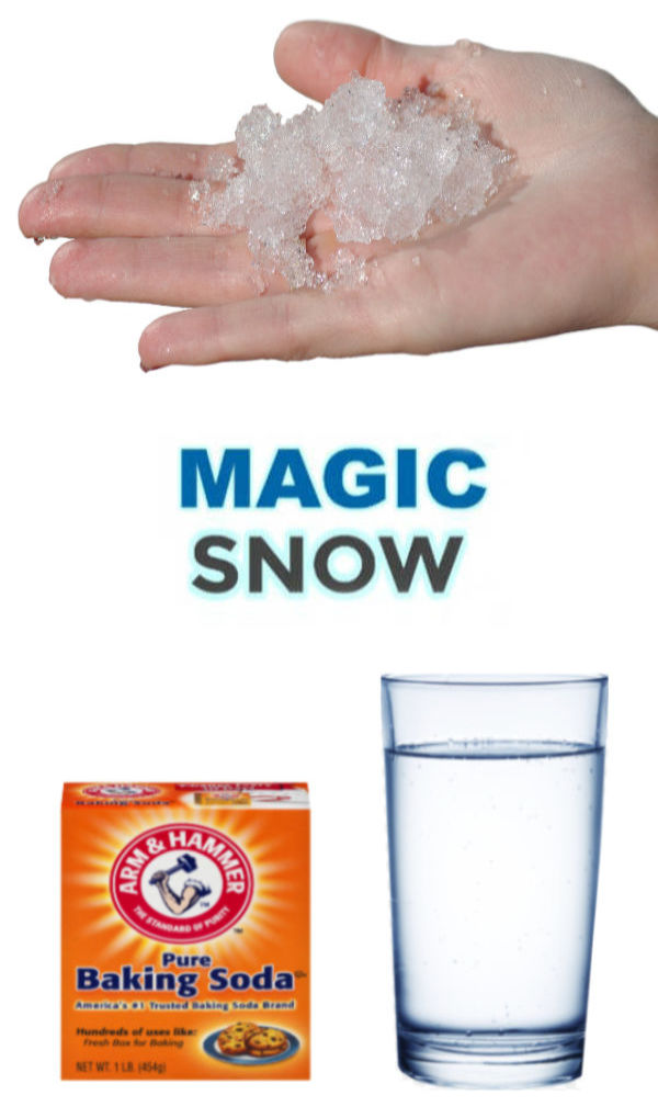 Wow kids of all ages and make snow that erupts!  "cool" science meets winter fun with this simple activity! #magicsnow #magicsnowrecipe #eruptingsnowballs #eruptingsnow #snowrecipesforkids #snowrecipe #snow #bakingsodasnow #growingajeweledrose #activitiesforkids