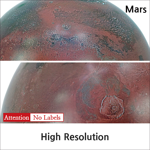 12-inch Mars Planet Globe - Detailed Red Planet Map With NASA Imagery