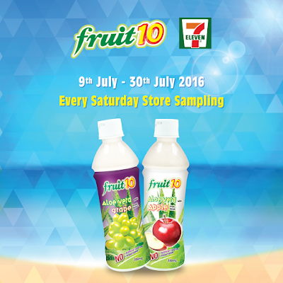 Free Samples Fruit 10 Aloe Vera drinks in Apple and Grape flavour