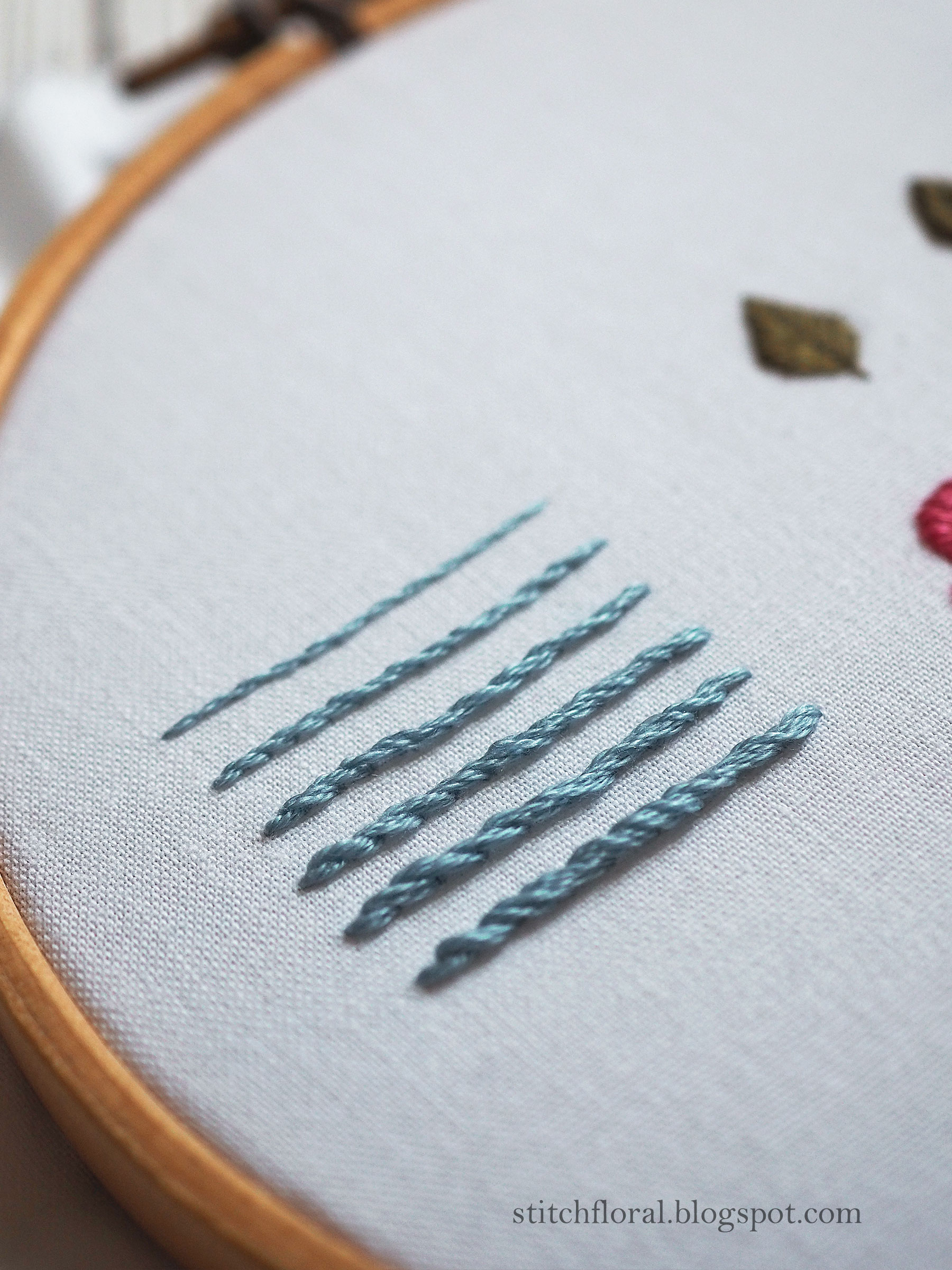 How many strands of thread to use in embroidery? Stitch Floral
