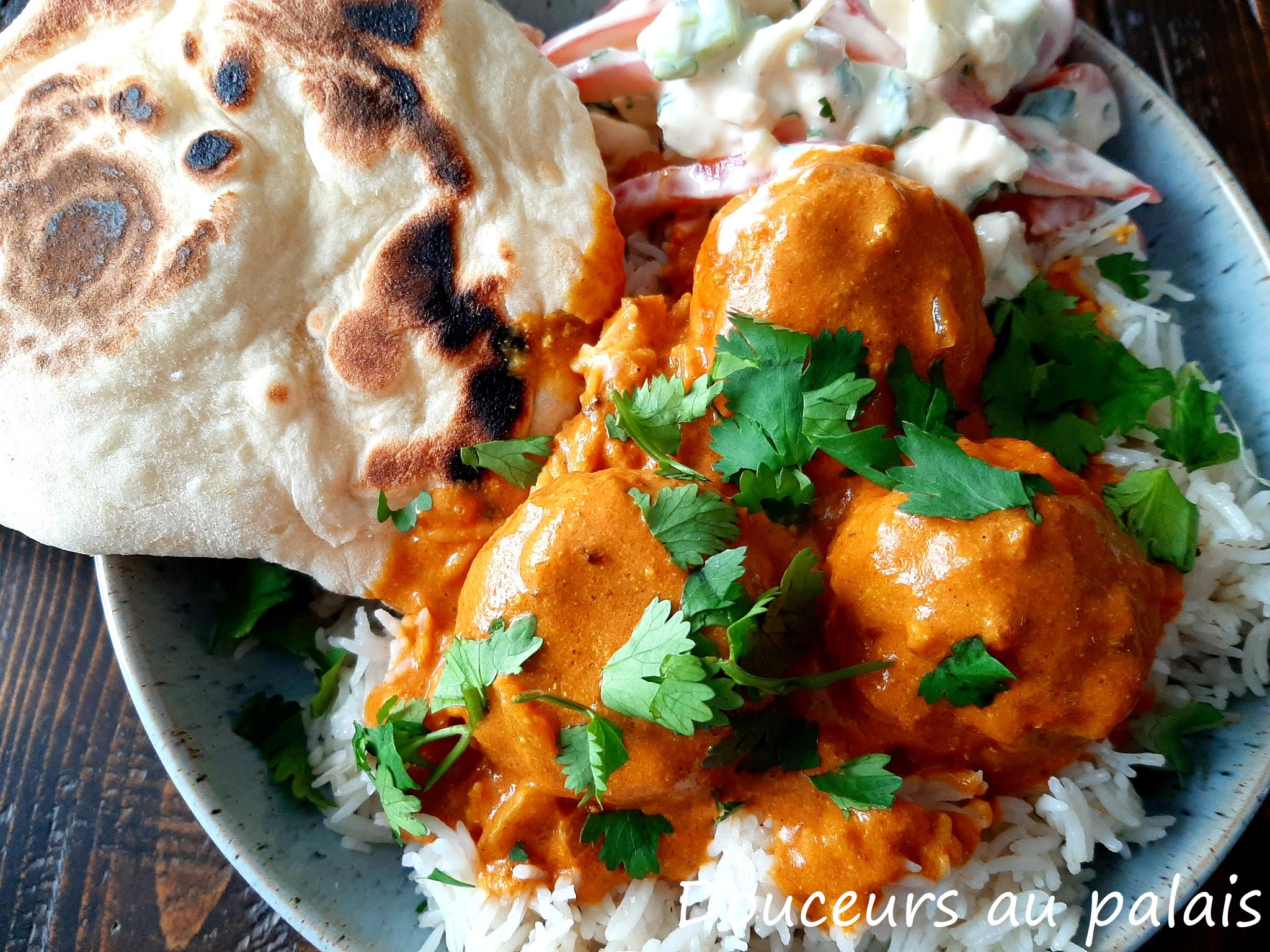 Boulettes De Poulet Au Beurre A L Indienne Et Pains Naan Maison Boulettes De Poulet Au Beurre A L Indienne Et Pains Naan Maison