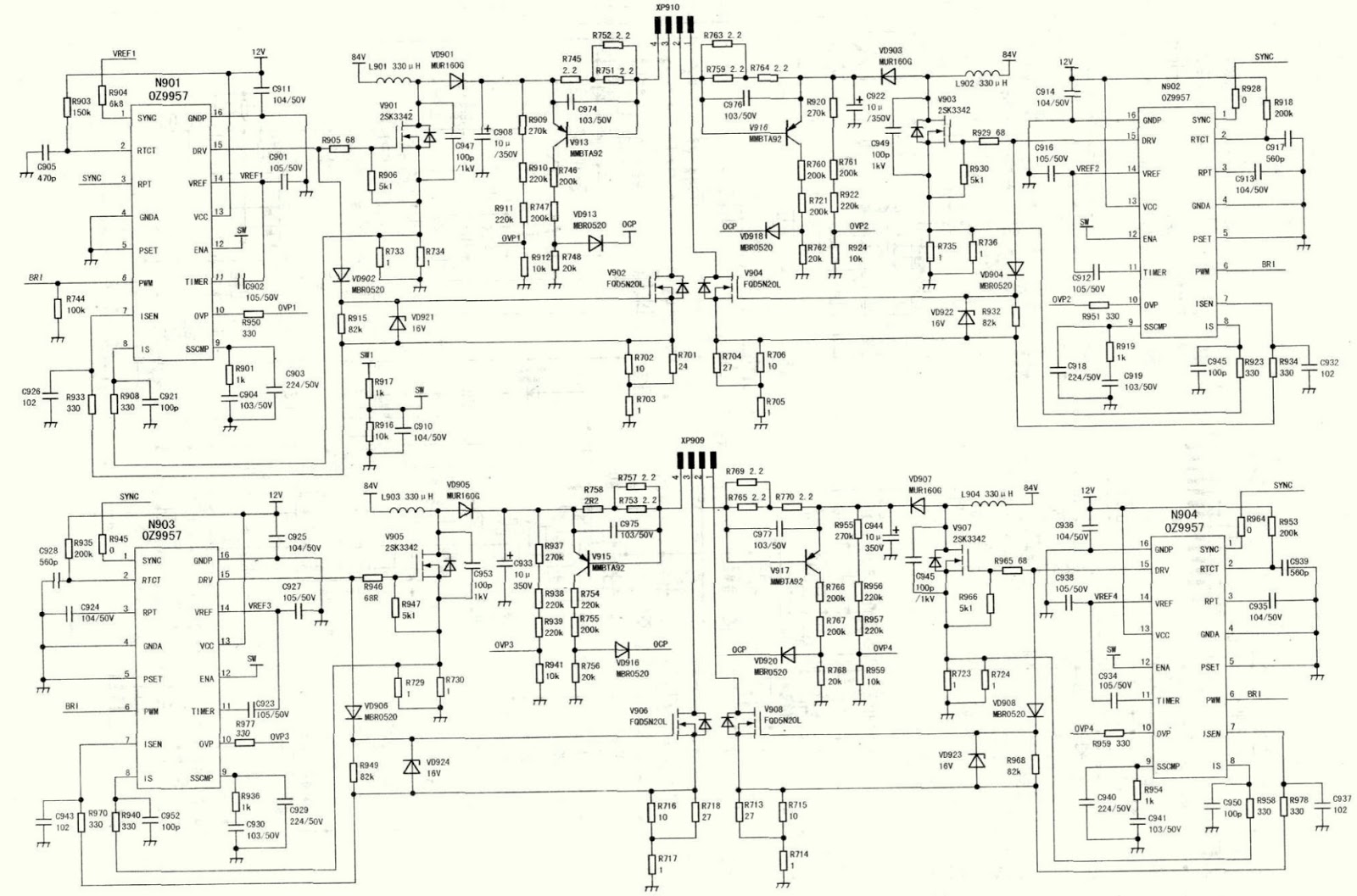 Electro help: Hisense LCD 2031 LED37T28KV – SMPS schematic – Circuit ...