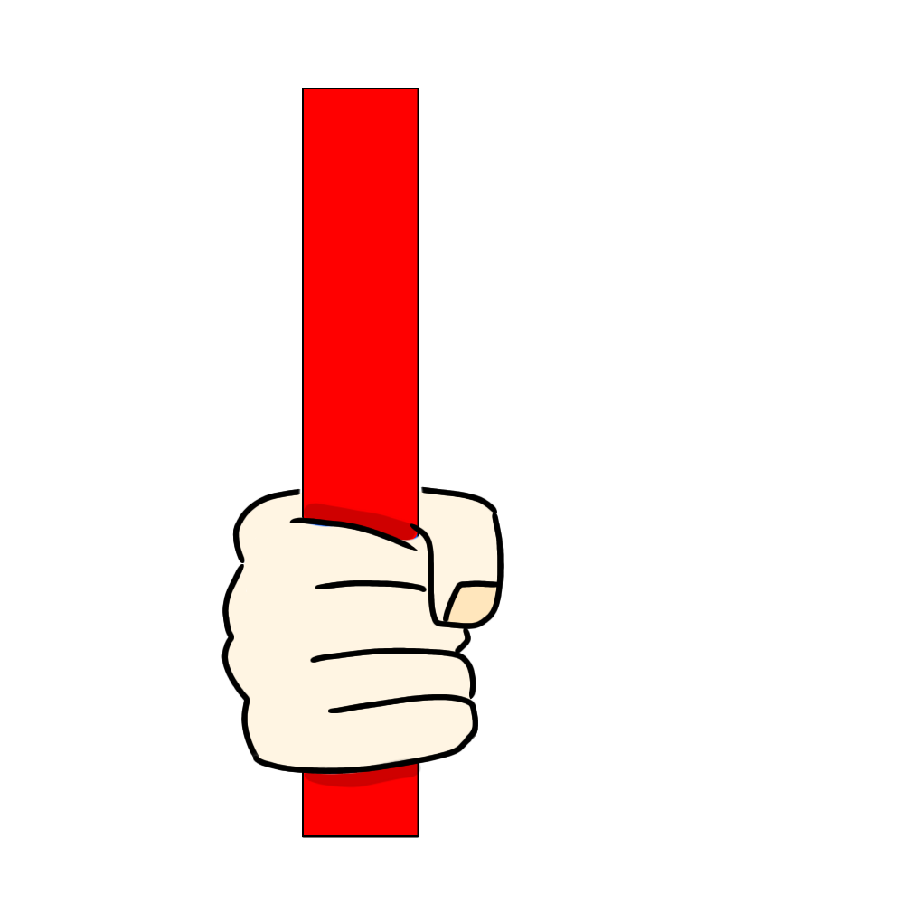 陽線 陰線を掴む手 毛根女子のイラスト屋さん