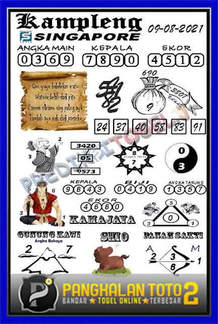 Prediksi Syair Sgp 9 Agustus 2021 Syair Togel Pangkalantoto